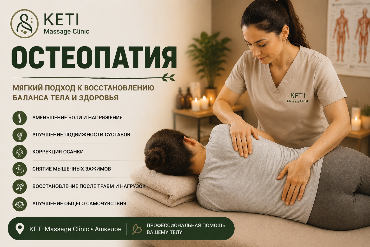 Остеопатия в Ашкелоне